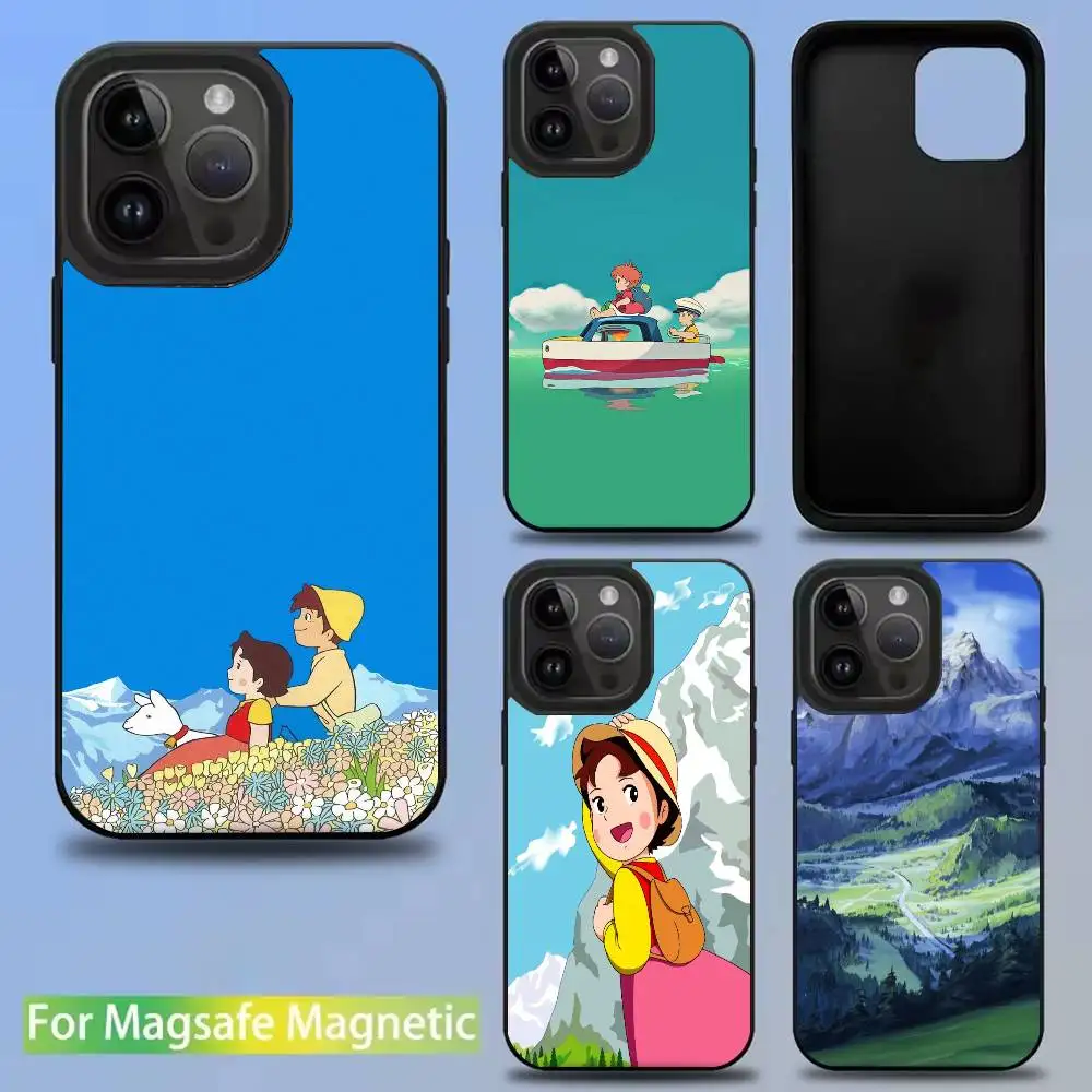 

H-Heidi Cartoon Phone Case For iPhone 16,15,14,13,12,11,Pro,Max,Plus,Mini,SE New Magsafe Magnetic Wireless Charging