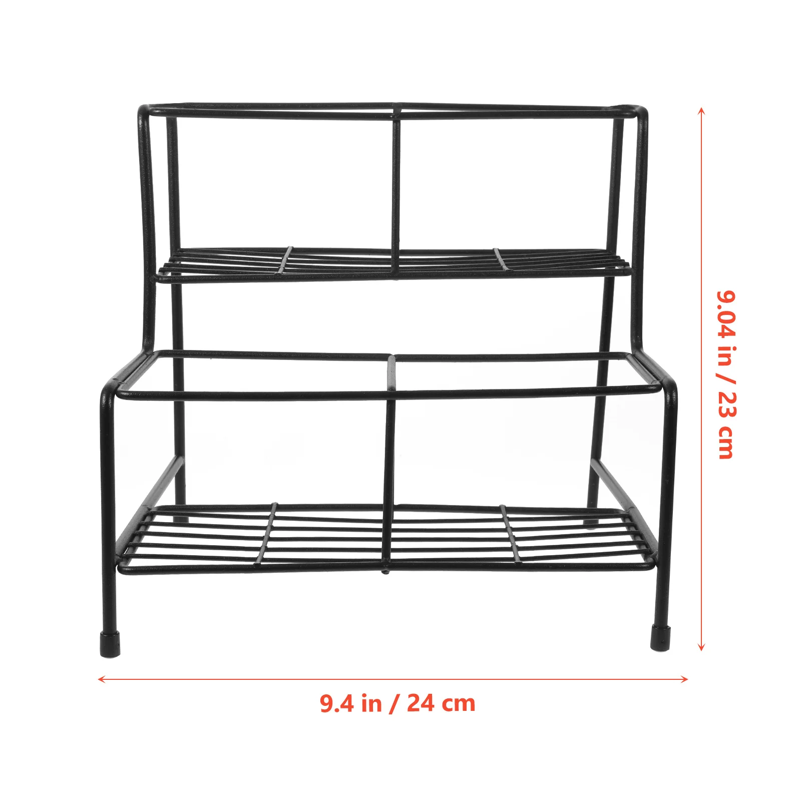 Heavy Duty Iron Syrup Rack for Coffee Bar Bottle Storage Multi Functional Organizer Shelf for Kitchen Bathroom Counter Use