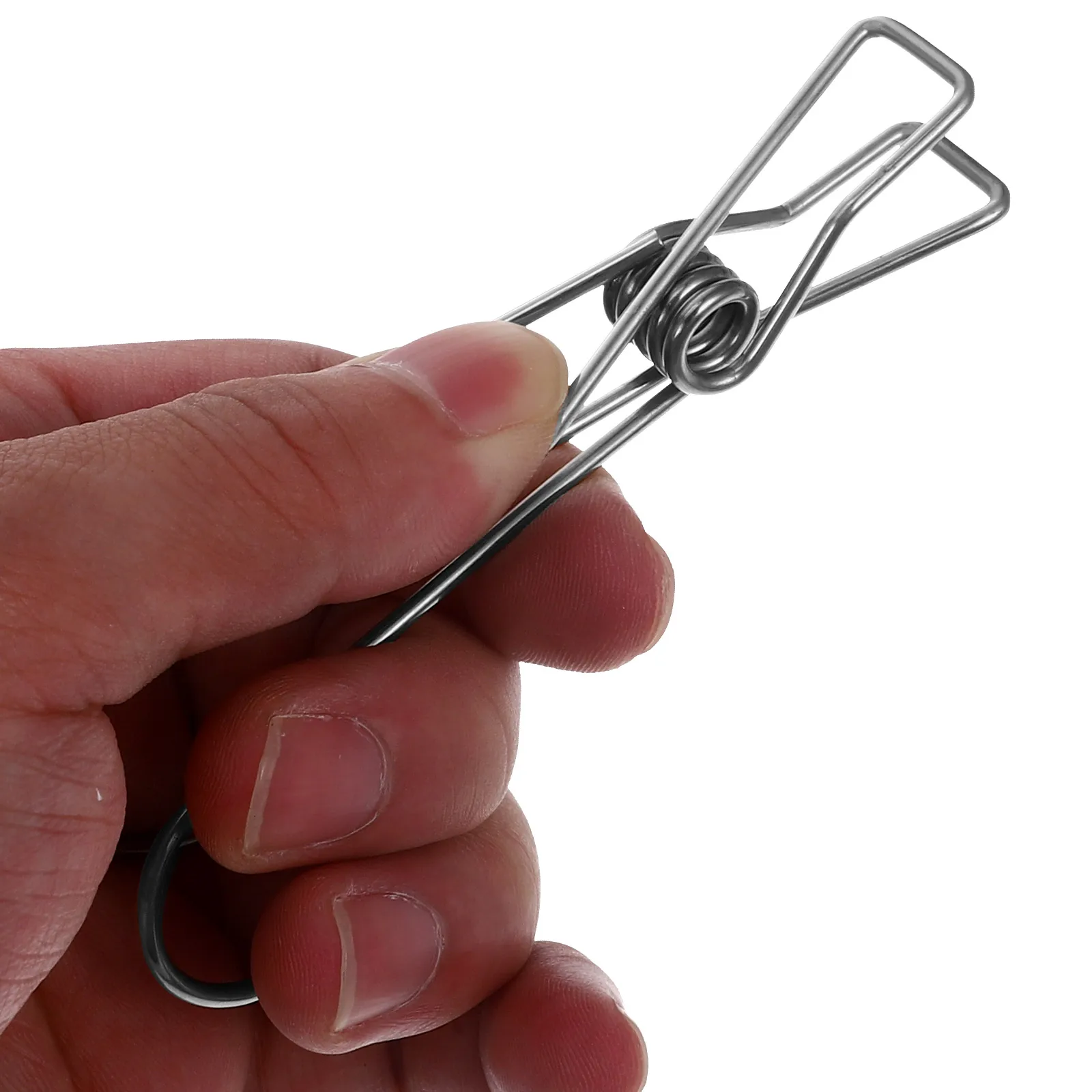 

10 Pcs Stainless Steel Bathroom Clips Hanger for Clothes Kitchen Hand Towel Hangers Hanging