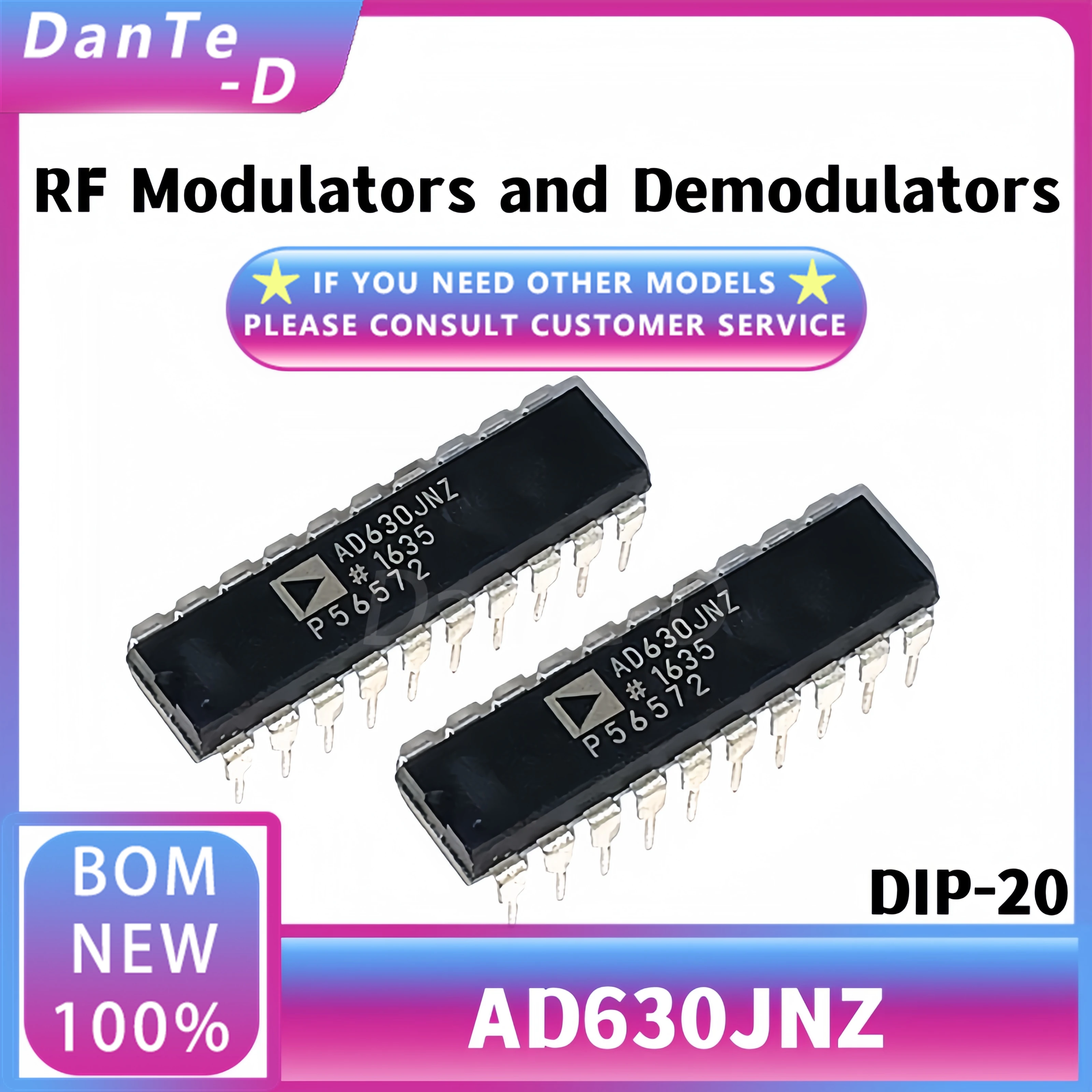 AD630JNZ new imported AD630JN in-line DIP-20 pin balanced modulator demodulator chip