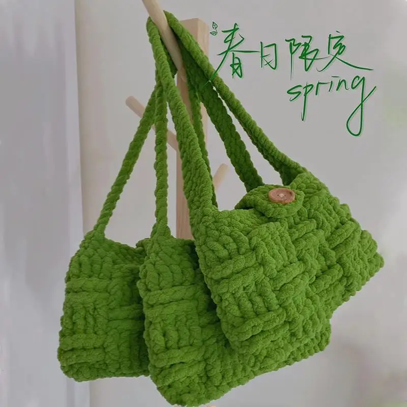 kit-de-material-diy-para-bolsa-de-ombro-estilo-japones-verde-primavera-feita-a-mao-com-fio-sso-e-padrao-de-tabuleiro-de-x