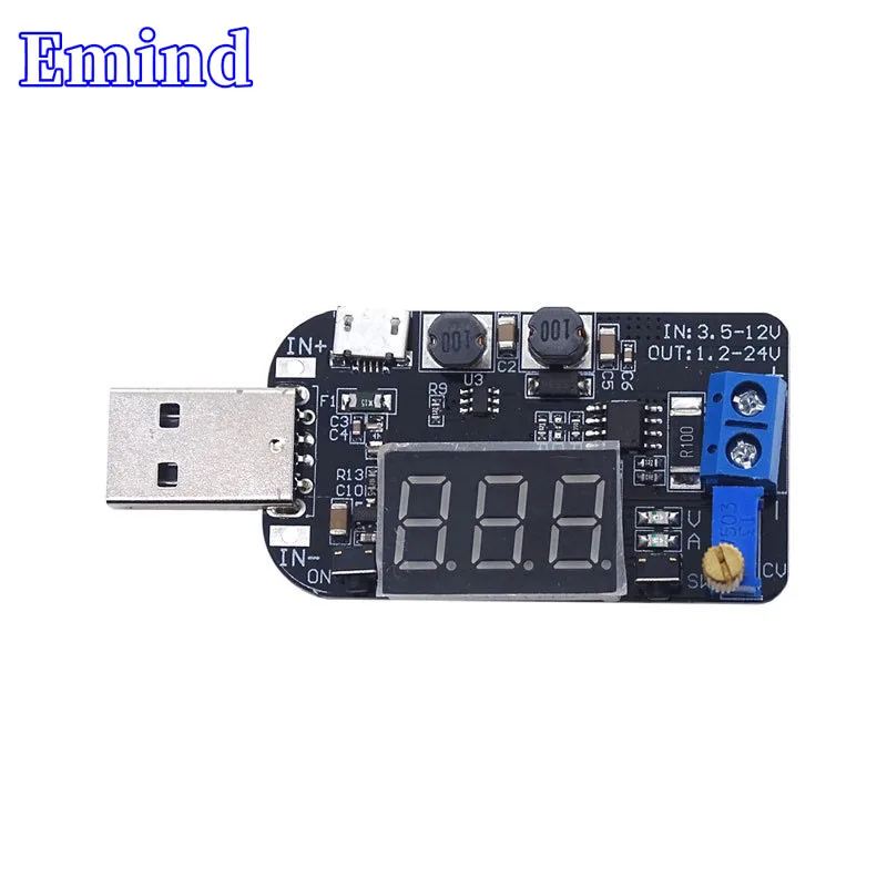 

1/3/5/10/20Pcs With Current USB Adjustable Buck-Boost Power Regulator Module 5V To 3.3V 9V 12V 18V 24V DPL