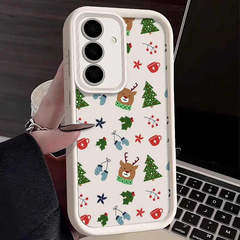 Custodia per telefono di Natale del fumetto per Samsung Galaxy A56 A16 A17 A36 A26 A55 A54 A15 5G S24 S25 FE S24 S23 S22 Ultra S25 Edge Cover