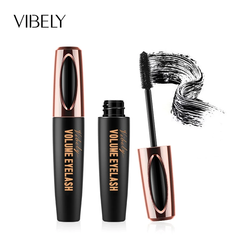 VIBELY Waterproof Rimmel 4D Silk Fiber Lashes Mascara Effet Faux Cils Rimel Macara De Cilios Pestañas Alarga Extra Volume