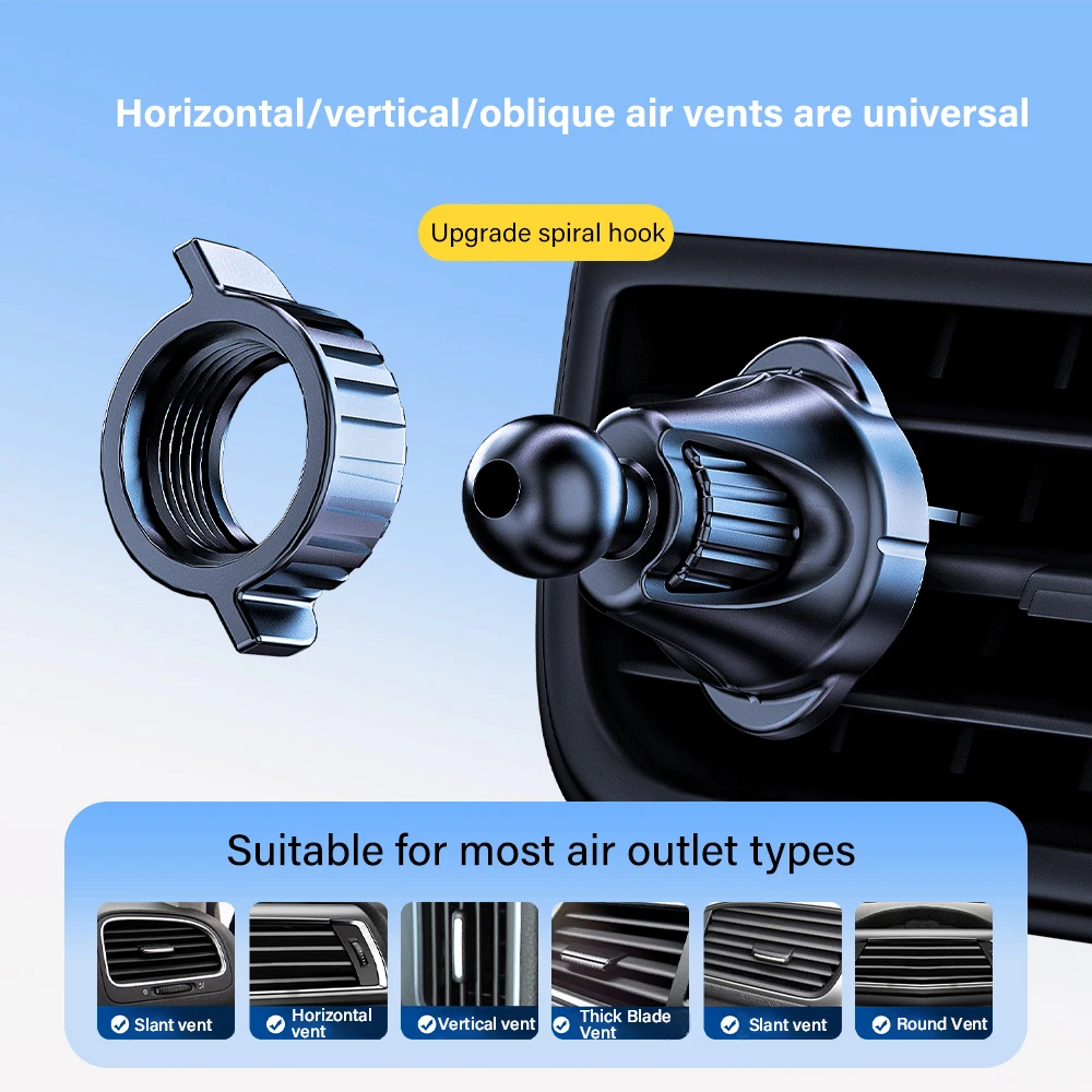Universal Gravity Auto Phone Holder Car Air Vent Clip Mount Mobile Phone Holder CellPhone Stand Support For iPhone For Samsung