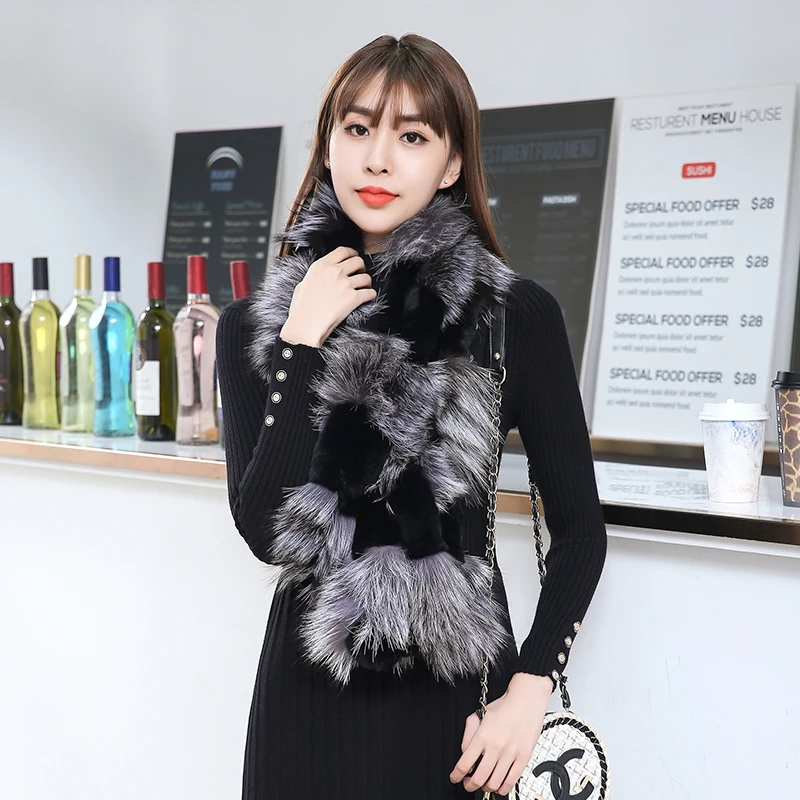 faionable-mid-length-women's-scarf-awl-winter-warm-and-fur-trimmed-luxury-leatherette-ne-wrap-sli-patchwork