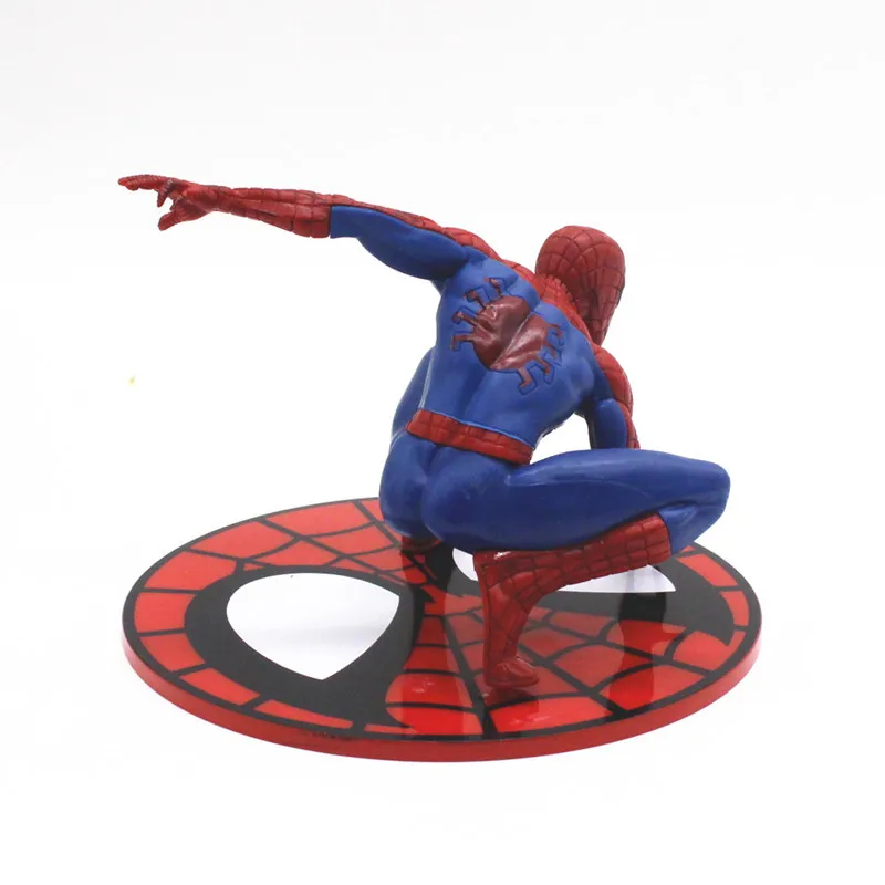 Marvel The Avengers Spider-Man Handmade figurines Decorative model With base office desktop cake Automotive decorative ornaments