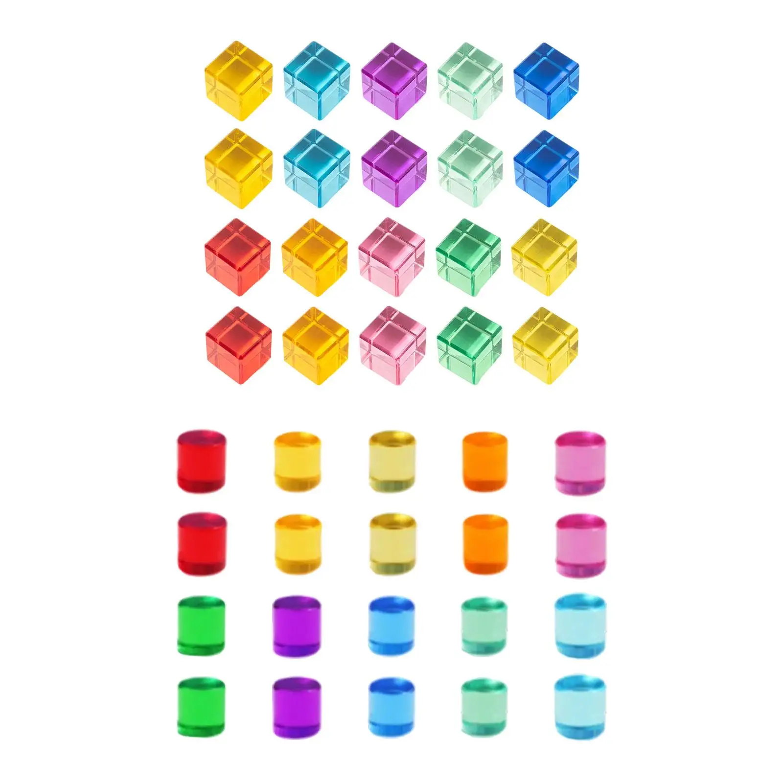 20 Pieces Acrylic Stacking Blocks Stacking Toys for Boys Girls Holiday Gifts