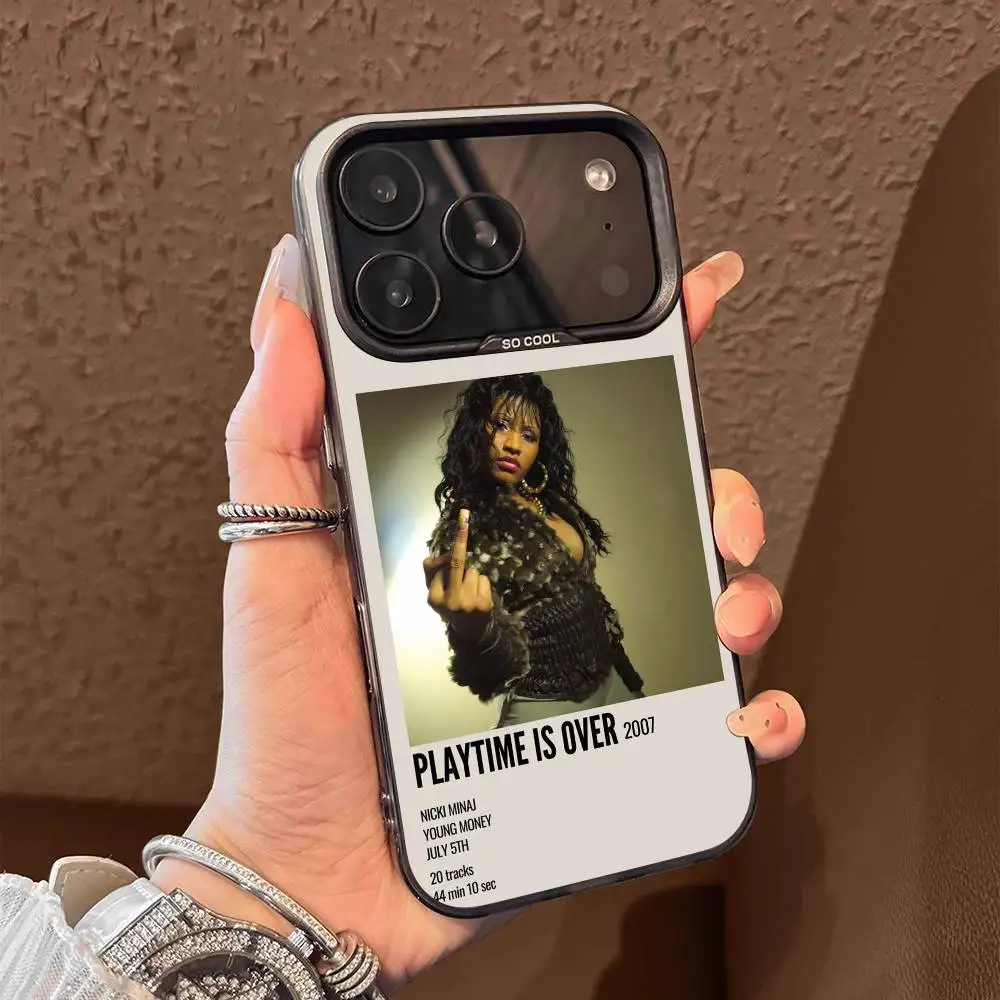 حافظة هاتف N-Nicki Minaj Pink Friday 2 Queen لهاتف iPhone 17,16,15,14,13,12,11,Pro,Max,Plus,E,Air,Mini Black Tpu #5