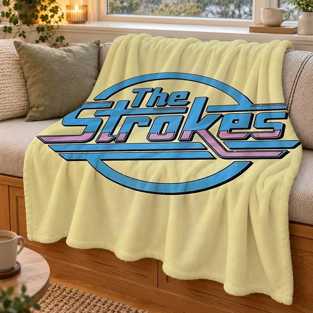 Rock Band The Strokes Album Throw Double Sided Flannel Throw Blanket Soft Warm Washable Home Decor