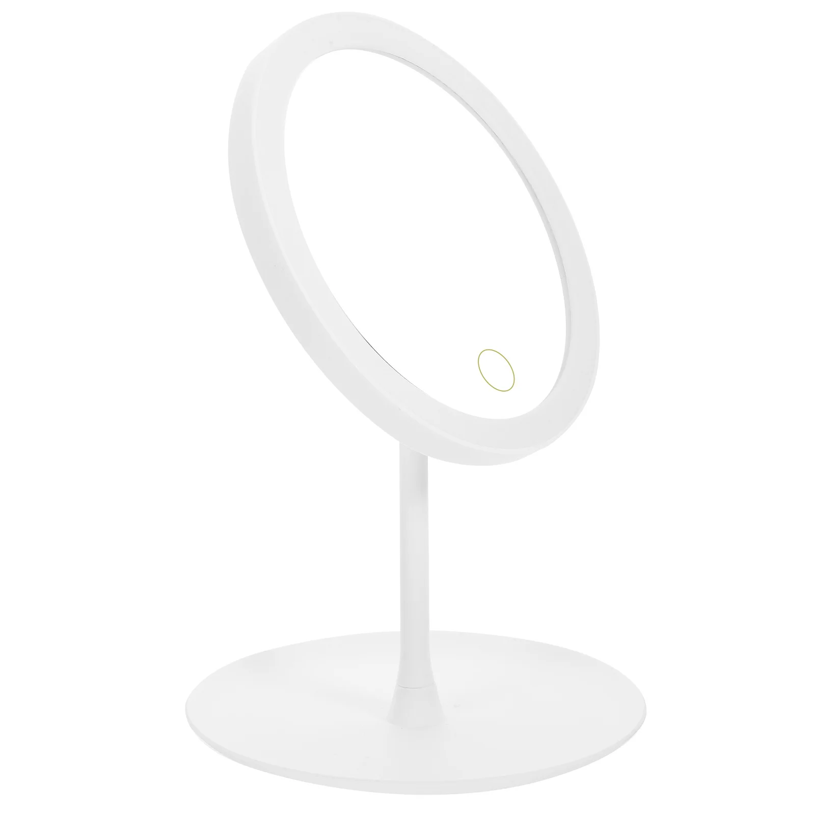 1200Mah Led Makeup Mirror Usb Rechargeable 360° Adjustable Brightness Smart Mirror For Cosmetics Storage Non-Slip Base