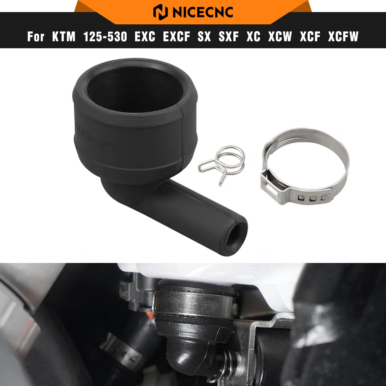 For KTM TPi EXC 300 Angle Piece Oil Tank EXC 250 150 XCW TPi XC 2020-2022 EXC 300 250 150 XCW 2023 For Husqvarna TE 300 TE 250