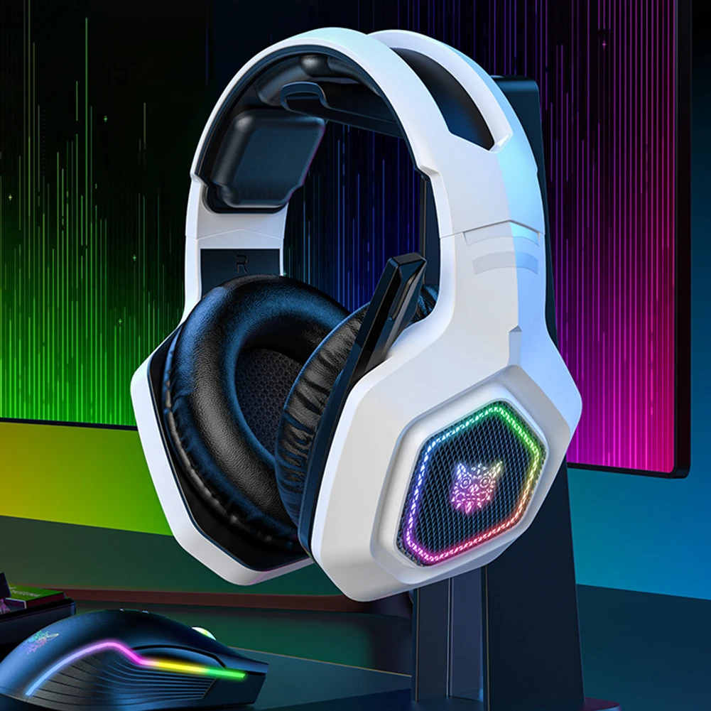 Wireless Gaming Headset with 2.4GHz and Bluetooth 5.3 Connectivity Over Ear Headphones Compatible with PS4 PC Laptop