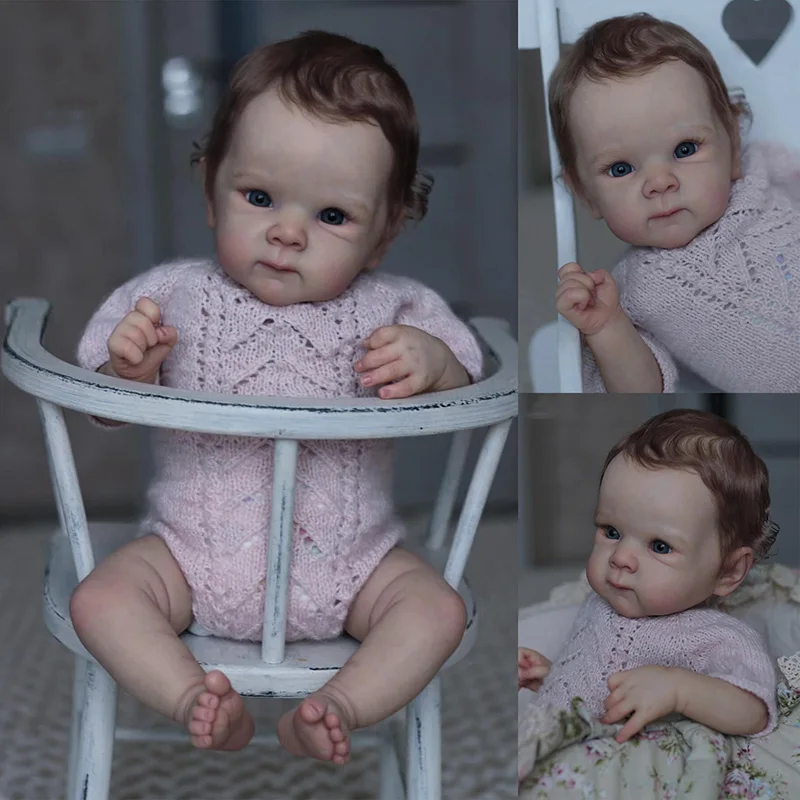 

45cm Bettie Reborn Baby Doll Sweet Baby Lifelike Soft Touch Cuddly Body Multiple Layers Painting 3D Skin with Visible Veins