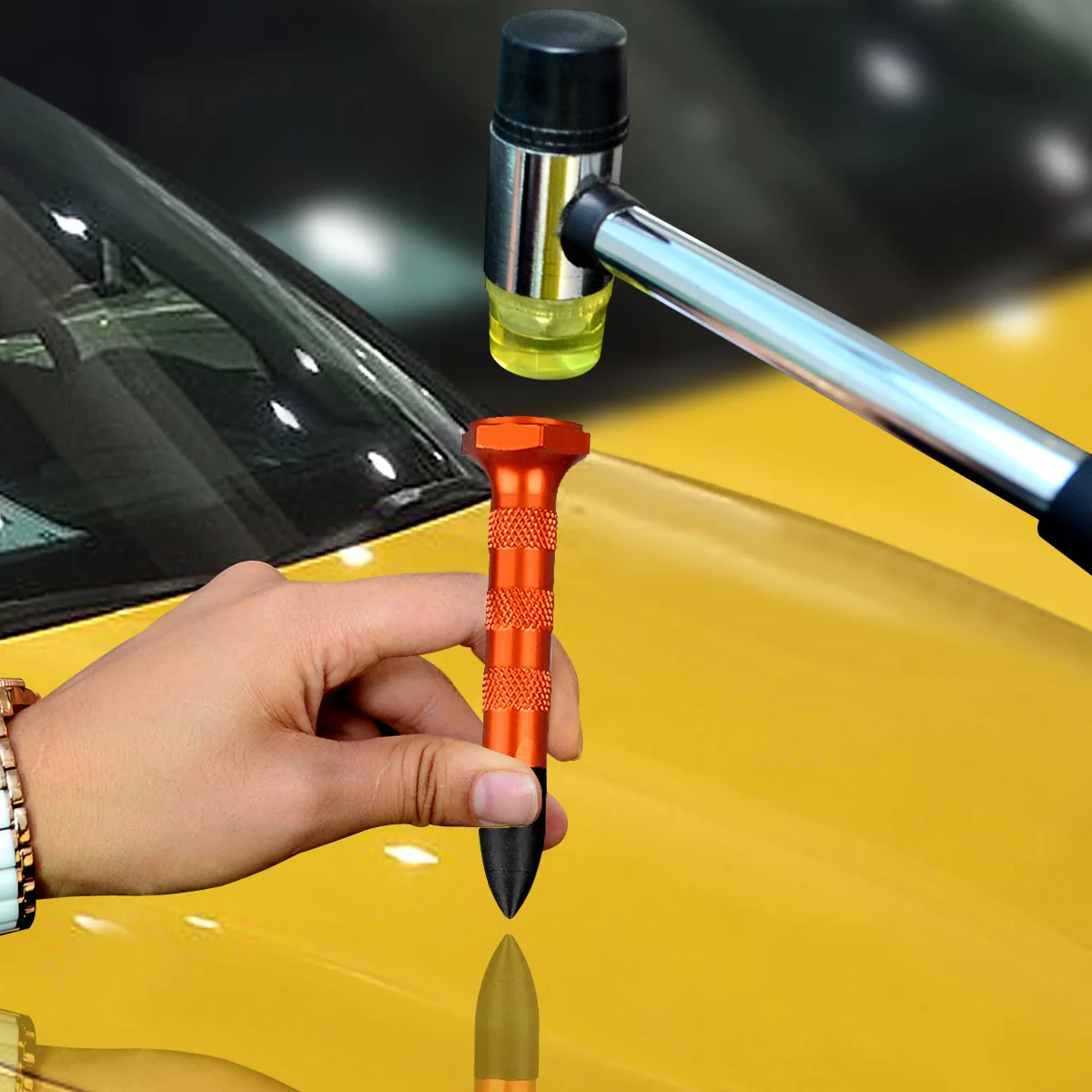 Tool Hammer Rubber Leveling Multifunctional Pen Traceless Dent Repair Leveling