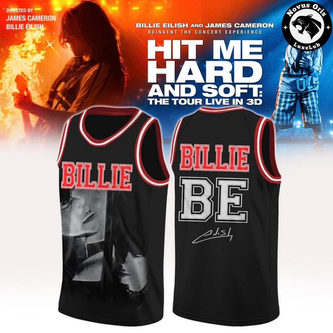 Billie Eilish Hit Me Hard and Soft The Tour 2026 Basketball Jersey Summer Sports Men's T-Shirt Kid's Clothing Tee Y2k Woman ﻿