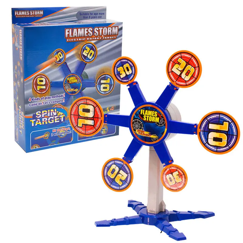 

Electric Rotate Toy Target Windmill Spinning Children Shooting Game Parent-child Interactive Toys Indoor Entertainment Gift QJ80