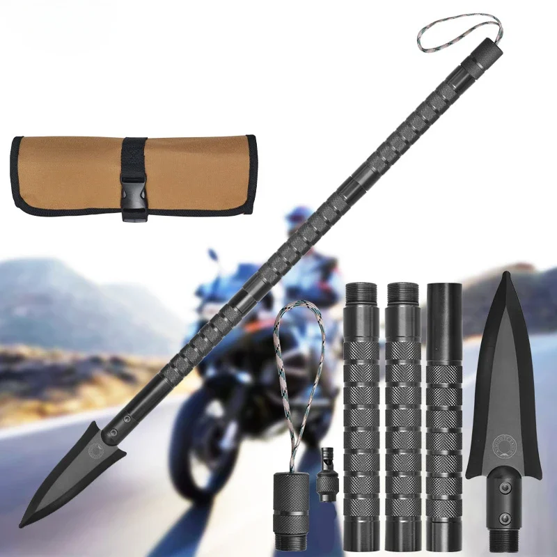 Motorcycle Rescue Tool Survival Shovel, Multi Tool Hammer, Hatchet, Mushroom Digging Spade, Camping Equipment