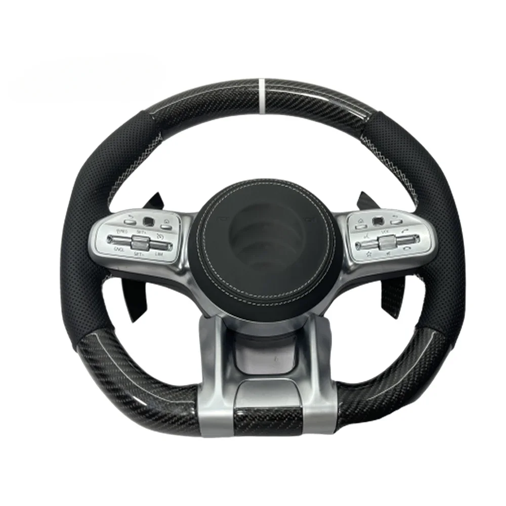 

Hot selling high quality car steering wheel for mercedes-benz amg carbon fiber steering wheel suitable for upgrading c e g class