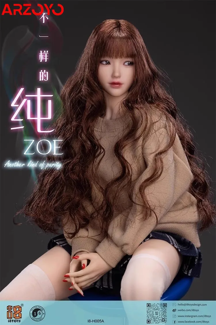 I8TOYS I8-H005 1/6 ゾーイ可動目ヘッドスカルプト彫刻モデル