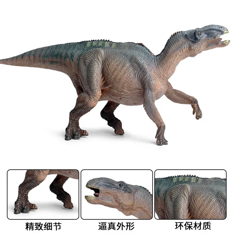 Jurassic Simulation Solid Dinosaur Toy, Ankylosaurus Rex, Modelo animal de borracha, Enfeites estáticos