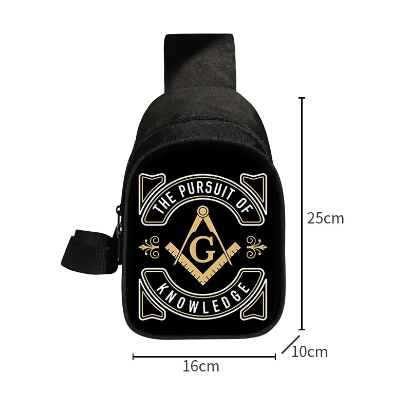 Freimaurer Illuminati Pyramide Auge Brust Taschen Freimaurer Crossbody-tasche für Reise Alle Seeing Eye Schulter Tasche Telefon Geldbörse Halter