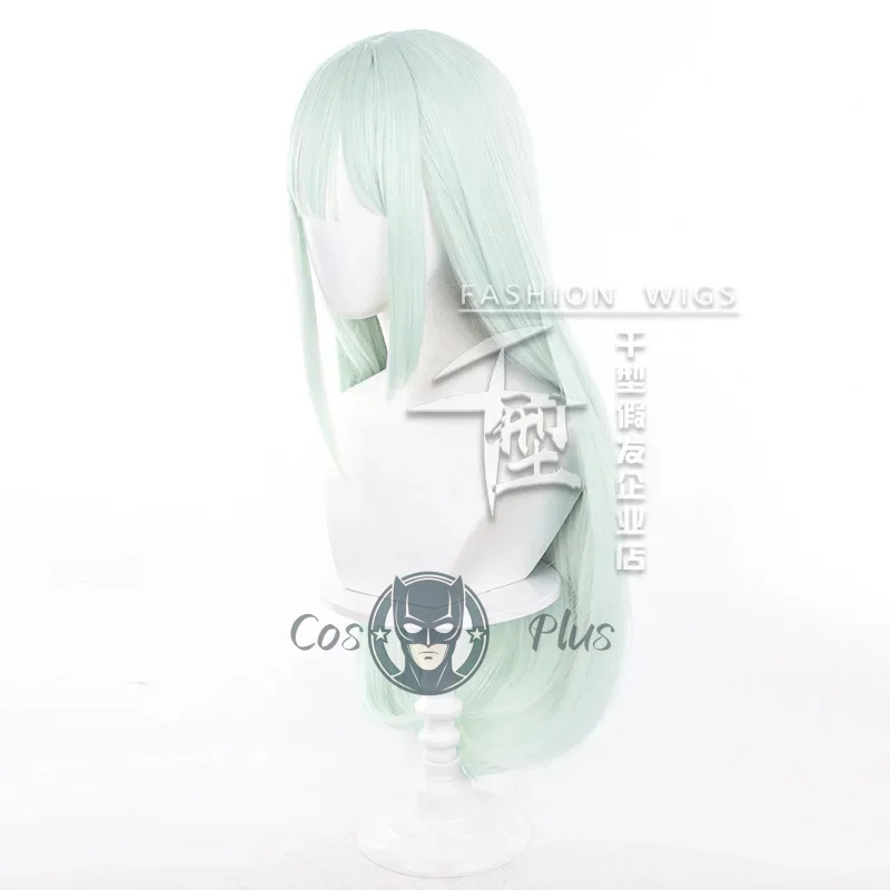 Pelucas de Cosplay de ANIME Mutsumi Wakaba, pelucas de disfraz de BanG Dream de 75cm de largo para mujer, pelo sintético verde claro resistente al calor + gorro de peluca