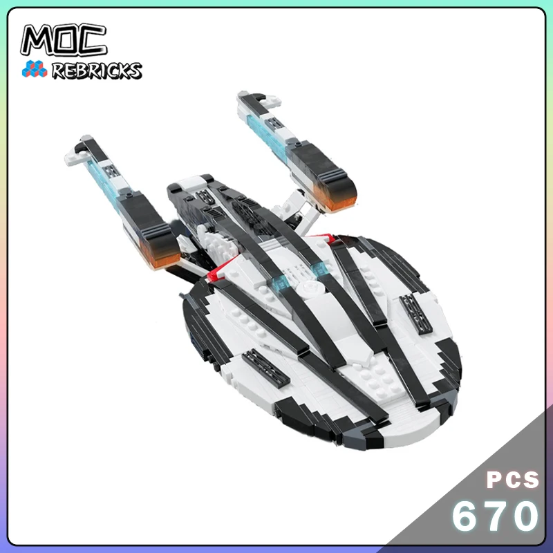 

Hot Selling Interstellar Battlecruiser Model Small Particle Bricks MOC-96747 Space Wars Ship Building Block Kids Display Toy