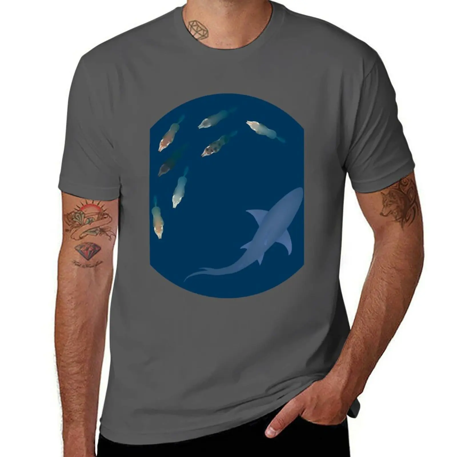 

Guess the pack of wolves is swimming with the shark now! T-Shirt Mechanic Work Tee Shirt