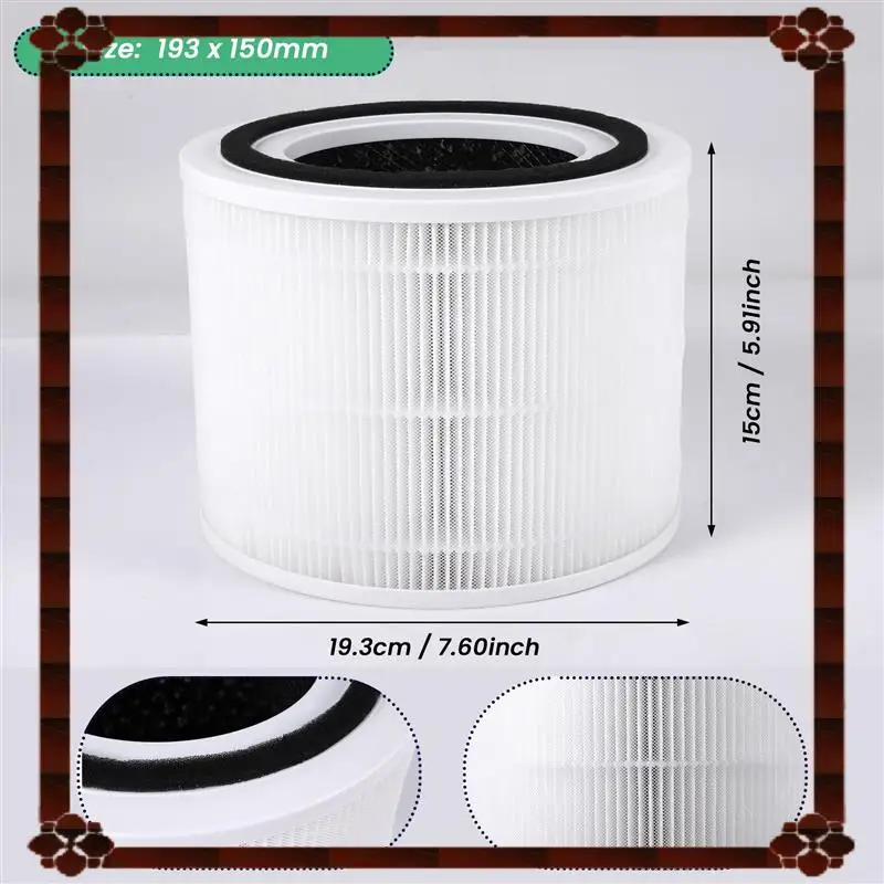 تسليم 24 ساعة Core 300 مرشحات الهواء استبدال فلتر HEPA الحقيقي لأجهزة تنقية الهواء LEVOIT Core 300 Core 300-RF 1 Pack