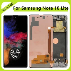 AMOLED Note10 Lite Display Screen for Samsung Galaxy N770F N770F/DS N770F/DSM Lcd Display With Touch Screen Digitizer Parts