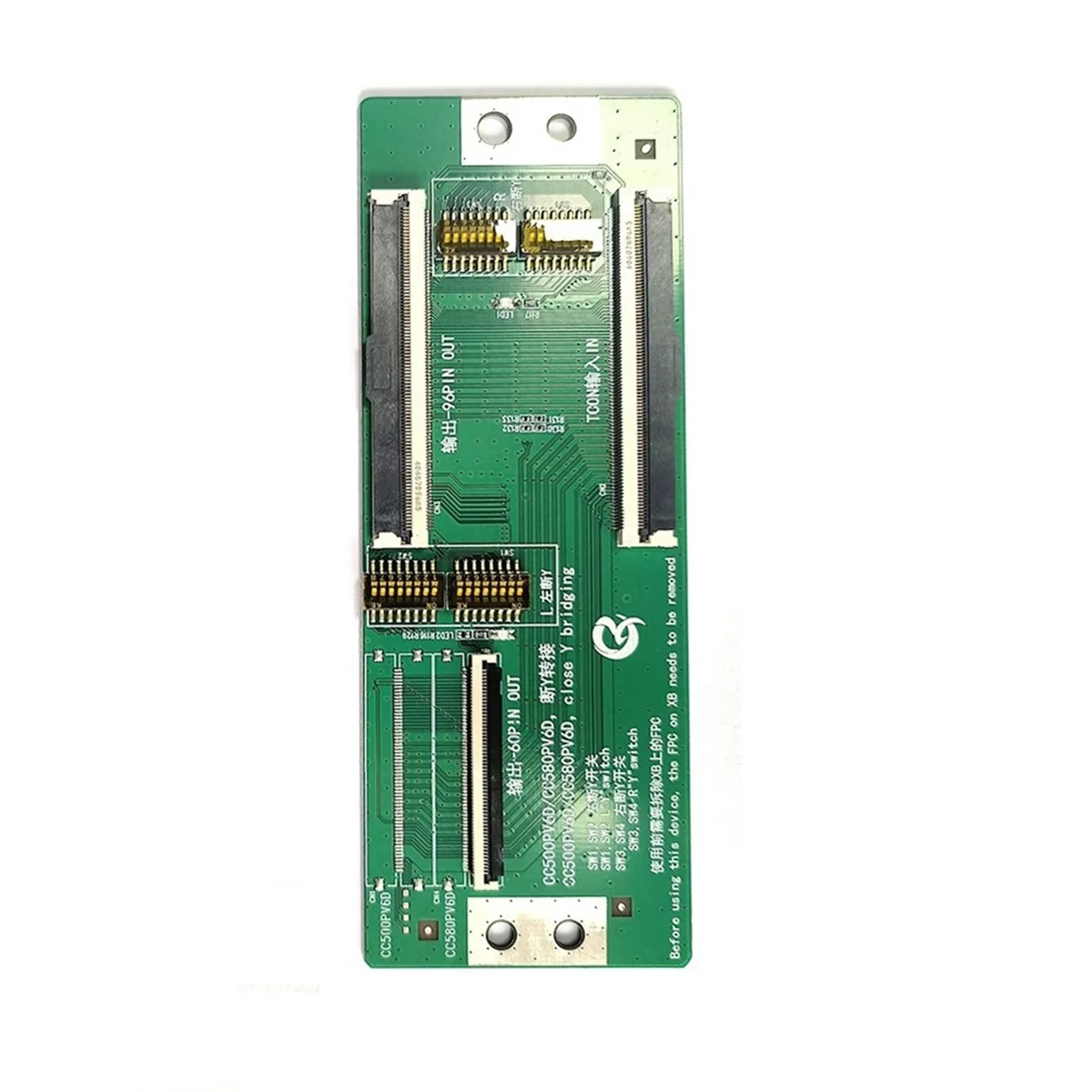 

Adapter Board CC580PV6D Close Y Bridging Adapter Plate TCON in 60P 96P OUT Close Y Bridging Adapter Board