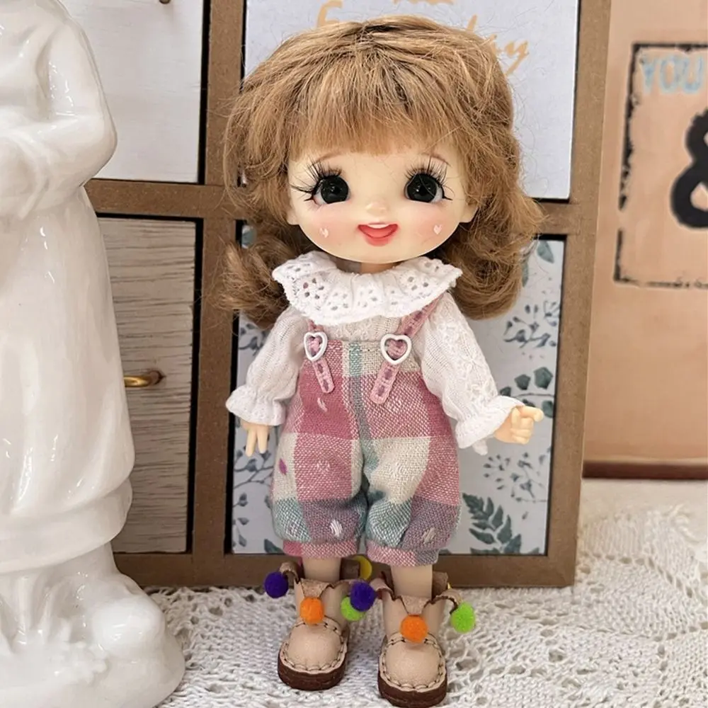 High Quality Fashion Doll Shirt Sweaters 2 Styles White Doll T-shirt Tops Gift Toys 1/11 ob11 Dolls/1/12 Bjd Dolls