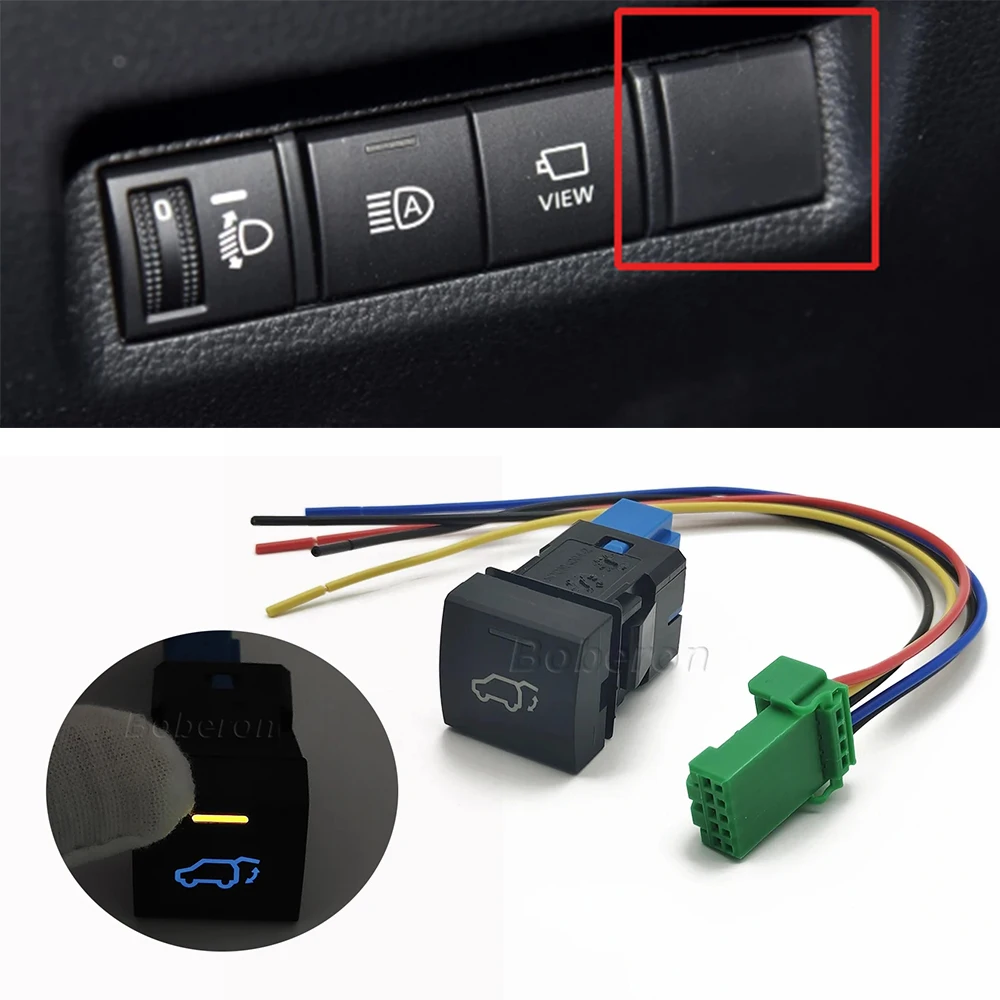 

Car Trunk Lock Release Switch Button with Connection Wire Auto Accessories For Toyota Camry 2018 Avalon Rav4 Prado 2019 2020