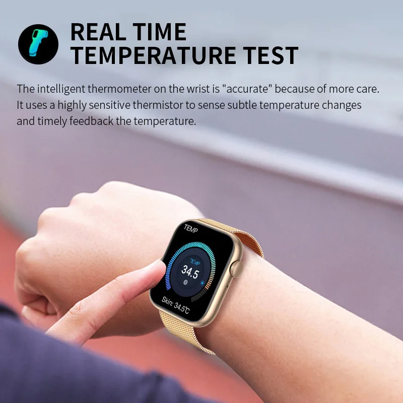 Lige chamada bluetooth relógio inteligente masculino esporte lanterna relógios freqüência cardíaca temperatura pressão arterial feminino smartwatch para android