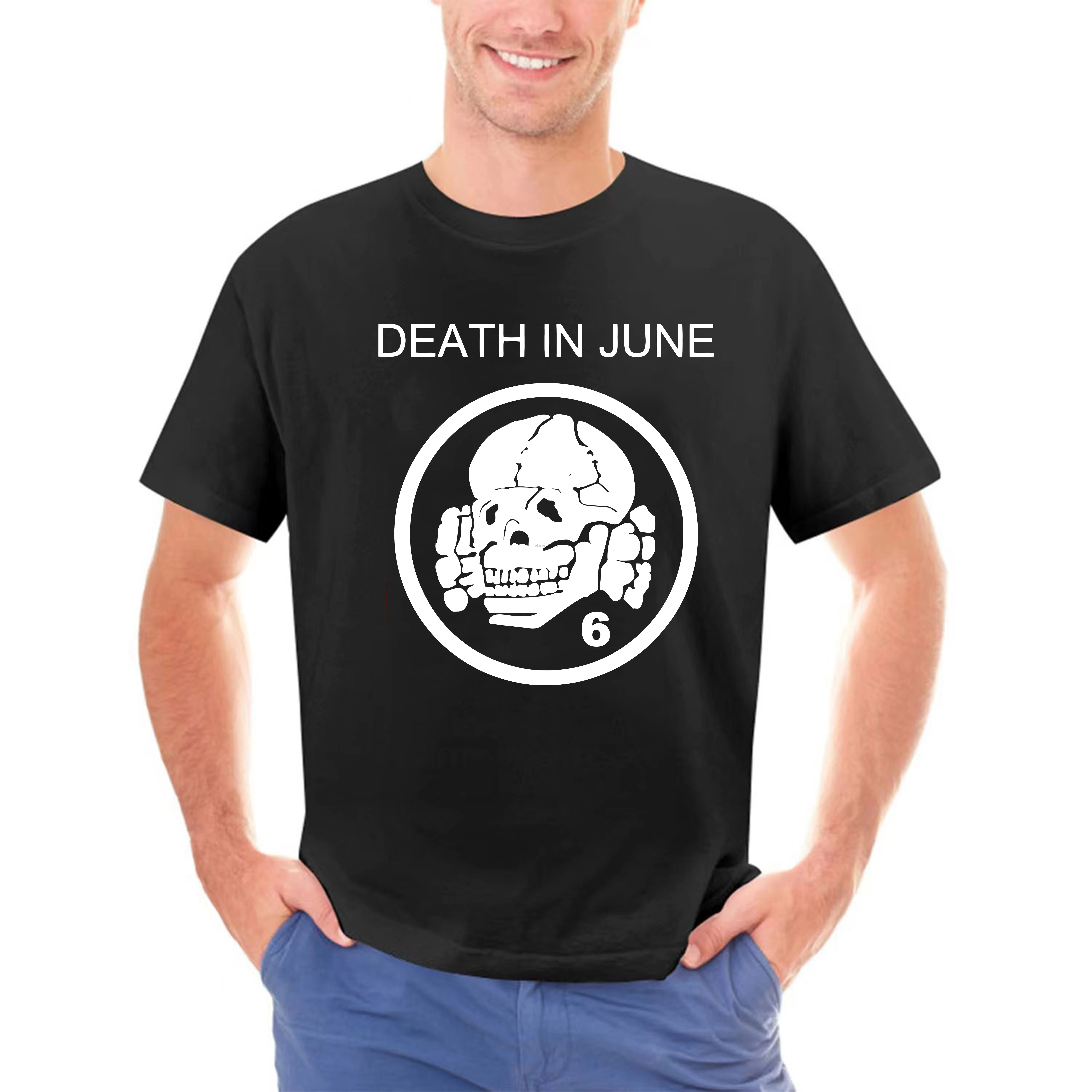 Impact Death In June Totenkopf 6 Logo Adult T Shirt Cartoon Character Round Collar Short Sleeve Tee Shirts Top Tee T-shirt