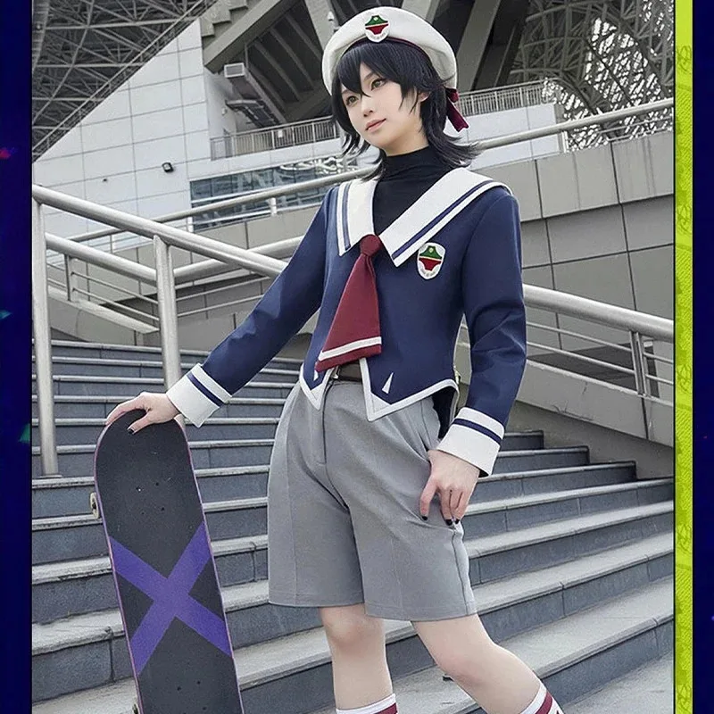Novo 2025 sk oito roupas o infinito sk8 cosplay trajes chinen miya uniforme boné topos casaco calças meias ❤ ❤ dd