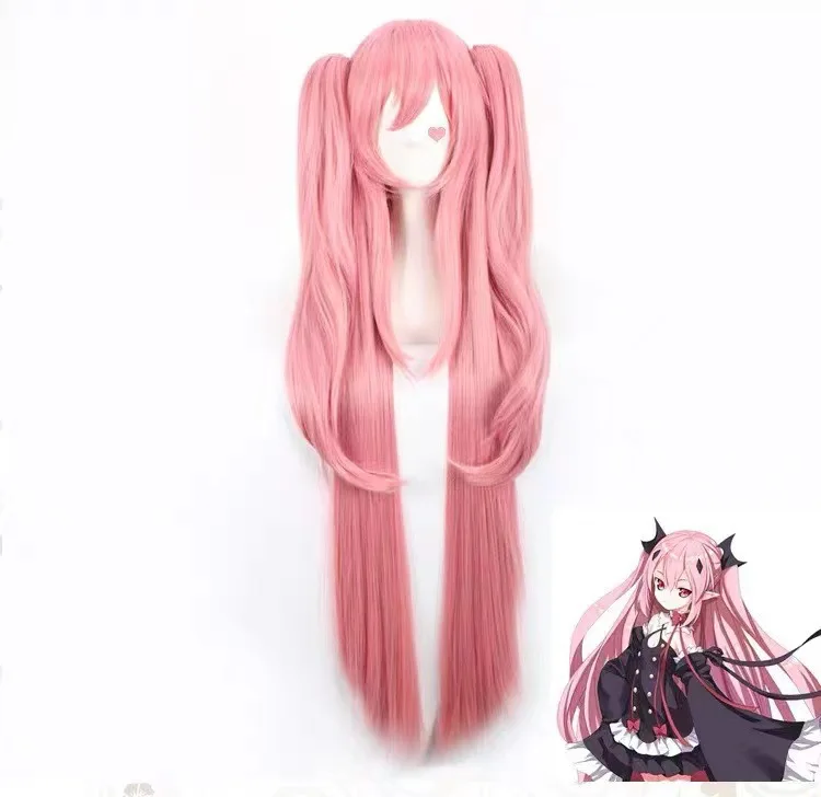 Endless Angel Kururu Tsepeksi Queen's Same Style Hellrosa Tiger Mundclip Cosplay Verdickte Perücke