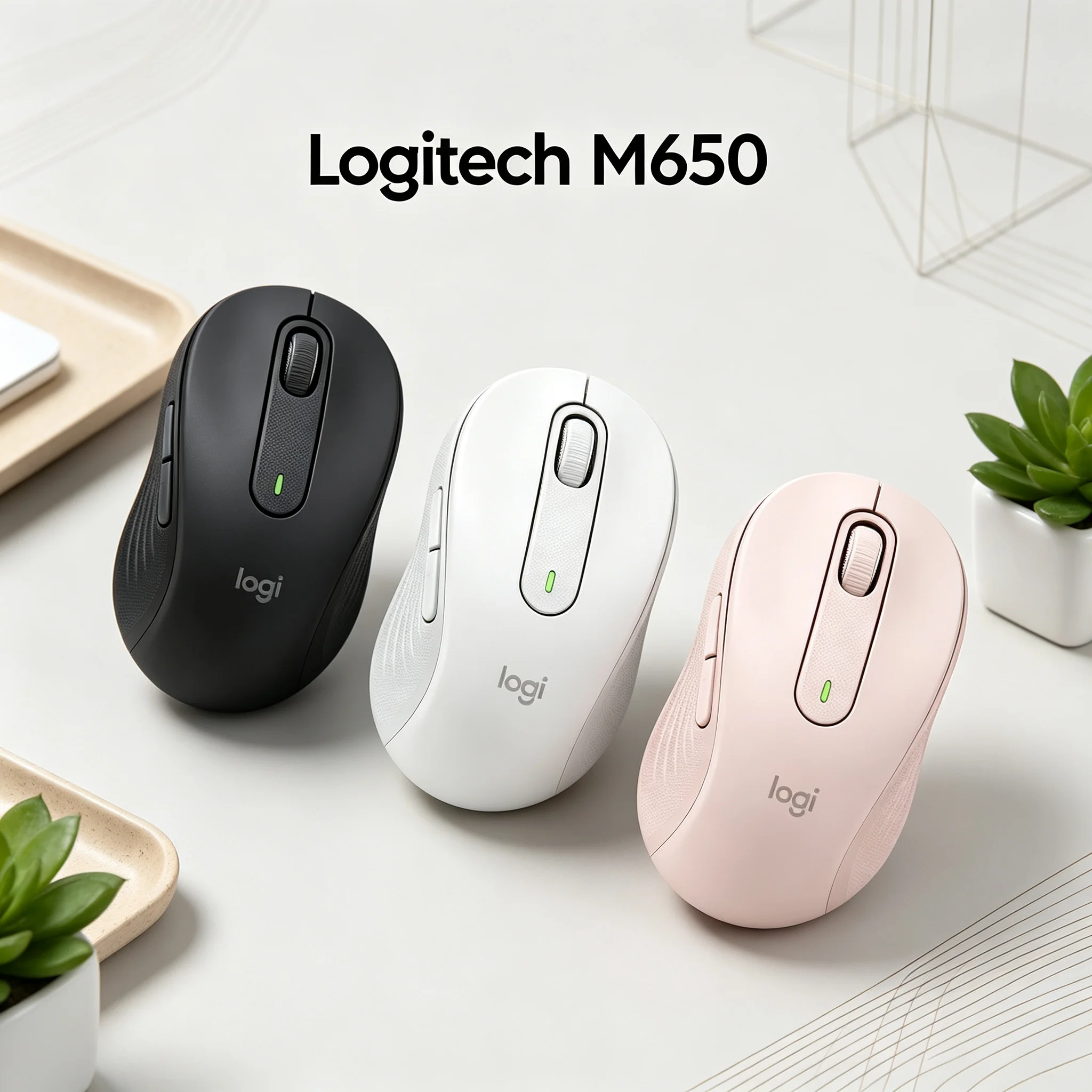 Logitech Signature M650 Wireless Mouse Logi Bolt Receiver Silent Click Technology 24 Months Battery Multi OS Support Linux Mac C