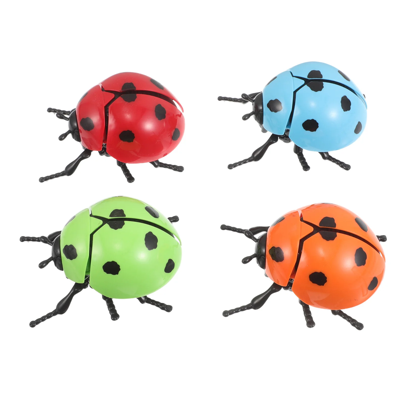 แมลงเต่าทองไขลาน 4 ชิ้น สำหรับเด็ก ของเล่นแมลงคลาน ของชำร่วยงานปาร์ตี้ ของตกแต่งธีมสัตว์ แมลงจำลอง ของเล่นสร้างสรรค์