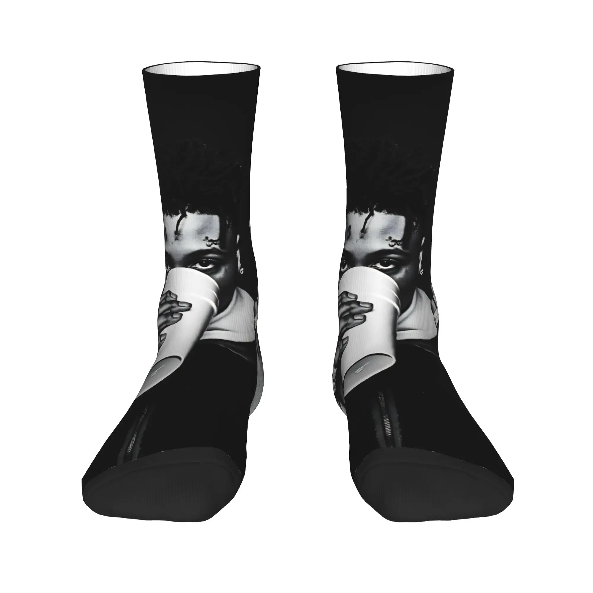 مغني الراب الصبي الصغير أبدا كسر مرة أخرى جولة ماسا 2025 طباعة الجوارب المضادة للانزلاق جوارب الرجال الجوارب الناعمة الدافئة الشتاء الجوارب