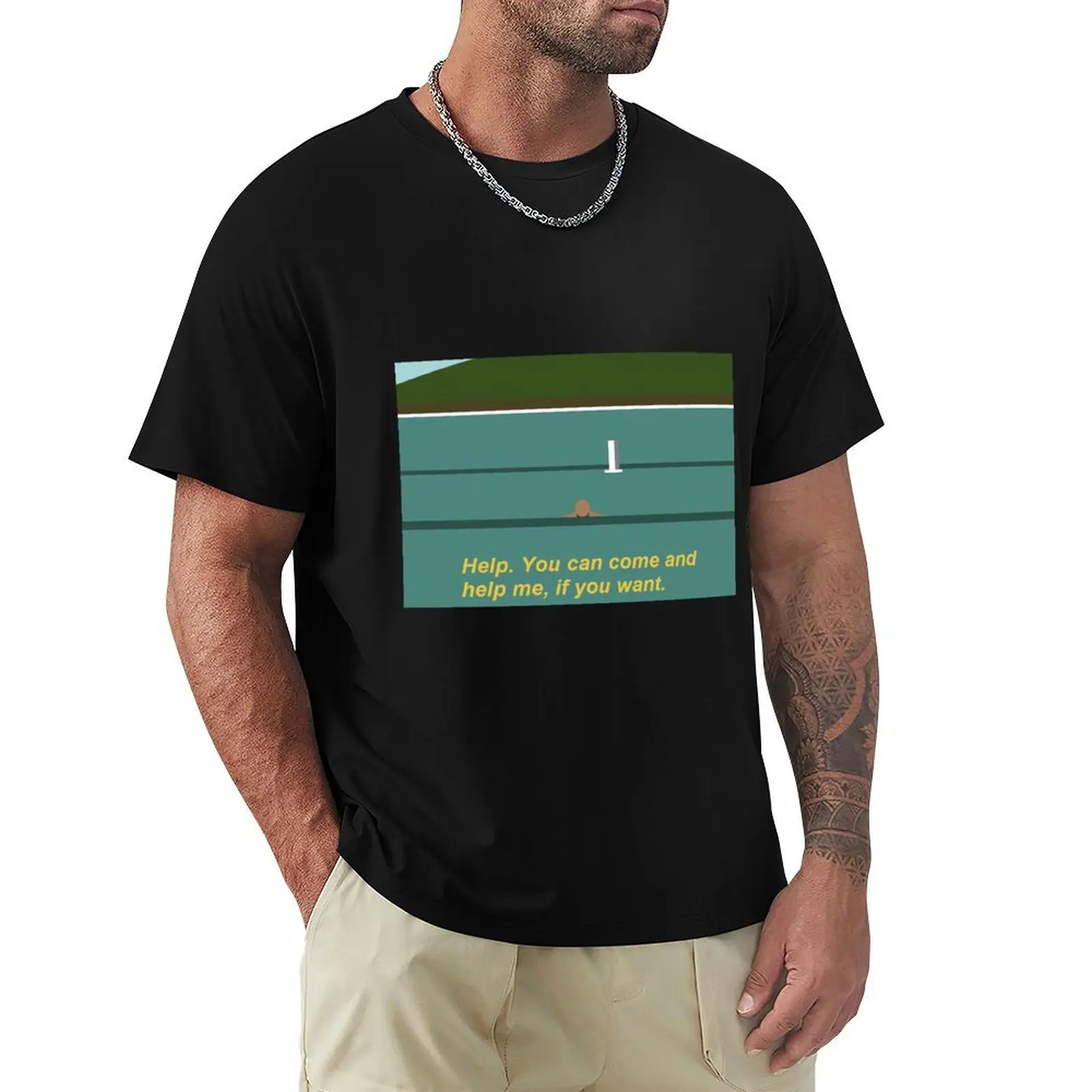 Jax is Drowning T-Shirt Summer Print Short Sleeve Tee
