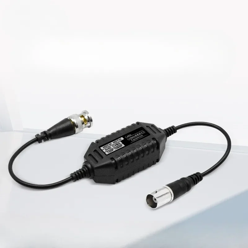 Ground Loop Isolator, Balun Video, Anti-jamming Device, Jamproof for TVI, CVI, AHD, CVBS, BNC, Male to Female CCTV Accessories