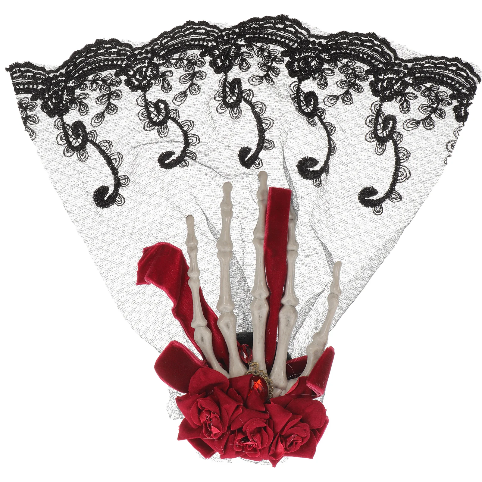 

Skull H Gothic Lace Rose Headb Lightweight Sweet Halloween Hair Accessories Elegant Hair Accessories Halloween Costume