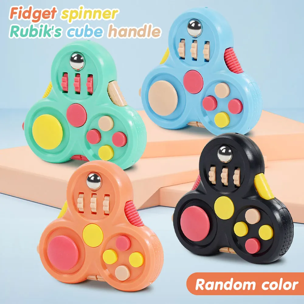 Children's Decompression fidget spinner desk Toy Gyro Magic Square Game Controller Fingertip Game Creative Decompression Toys