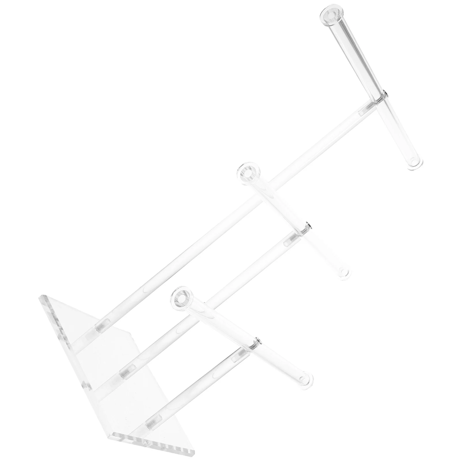 

Acrylic Display Stand Jewelry Organizer Necklace Pendant Studs Earrings Clear Material Space Saving Retail Holder