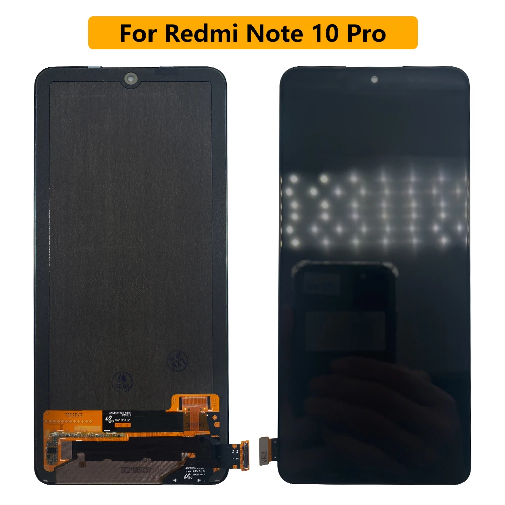 NEW Tested OLED screen Display LCD Screen Digitizer For Xiaomi Redmi Note 10 Pro 10S Assembly Replacement NO Frame