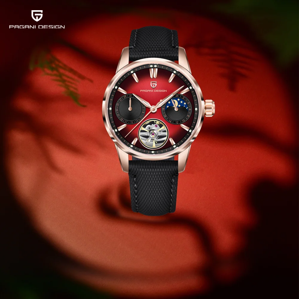 

2025 Pagani Design Роскошные брендовые новые автоматические механические часы 41 мм Мужские часы из нержавеющей стали 100 м Водонепроницаемые мужские часы
