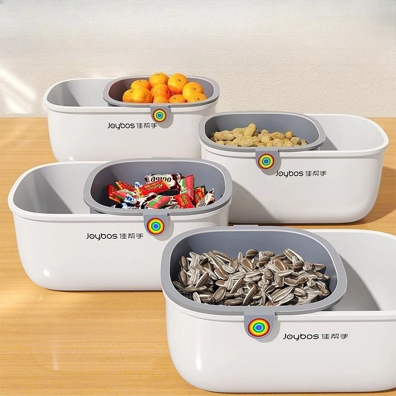 Lazy Melon Seeds Snacks Dried Fruit Fruit Box Double-layer Thickened Drain Basket Household Fruit Plate Kitchen Drain Tray