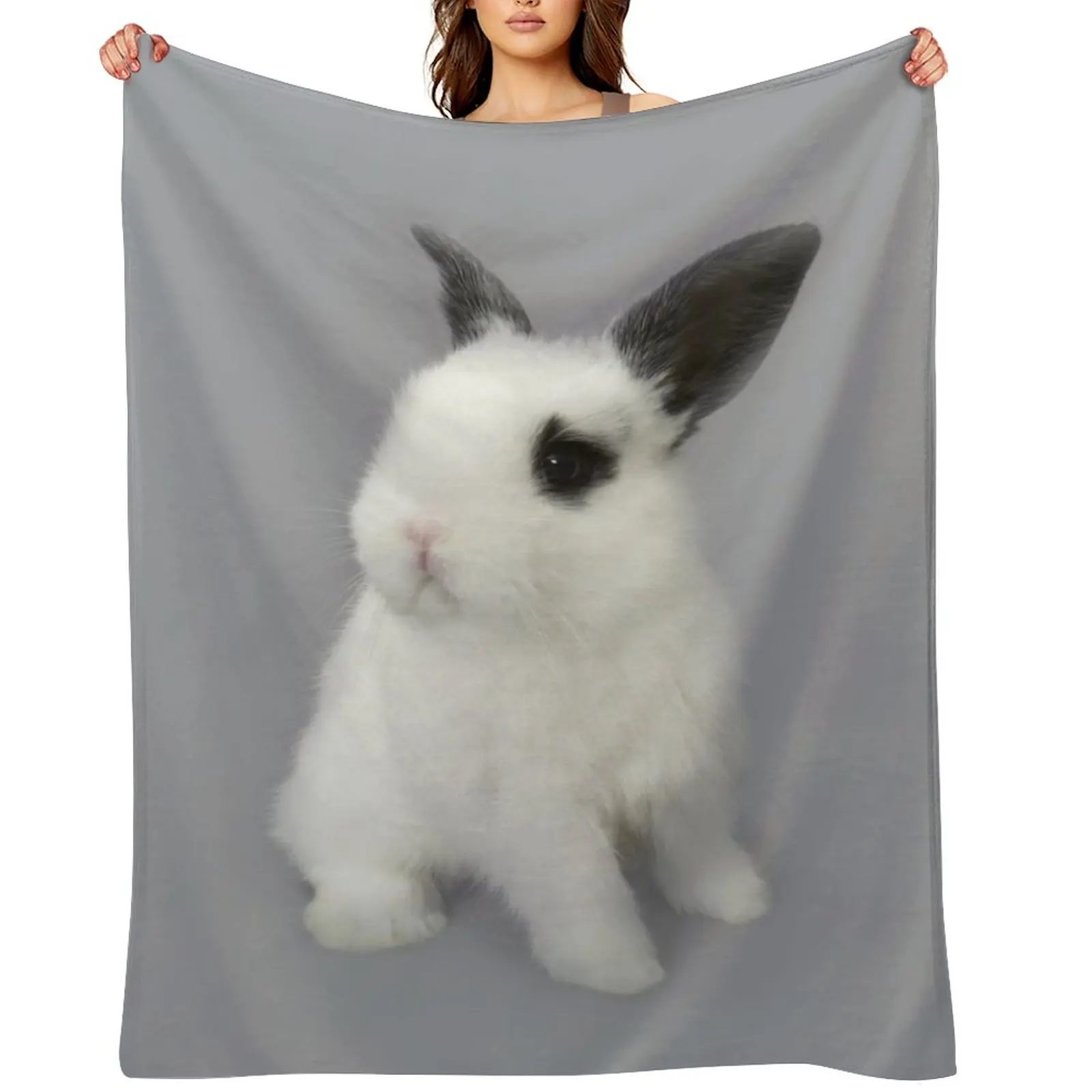 

Little Rabbit Throw Blanket Plaid Quilt Sleeping Bag Soft Plaid Blankets